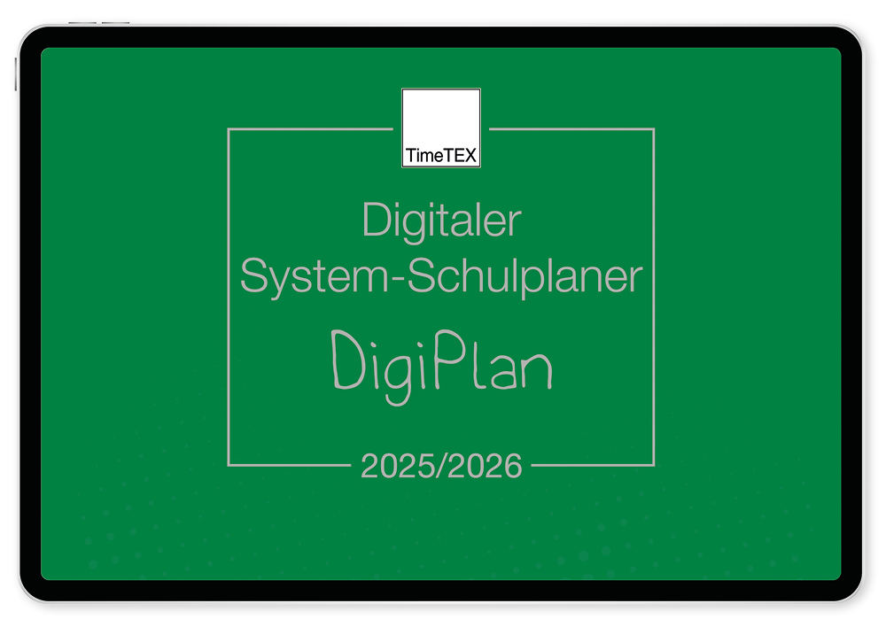 TimeTEX Digitaler System-Schulplaner DigiPlan, grün 2025/2026