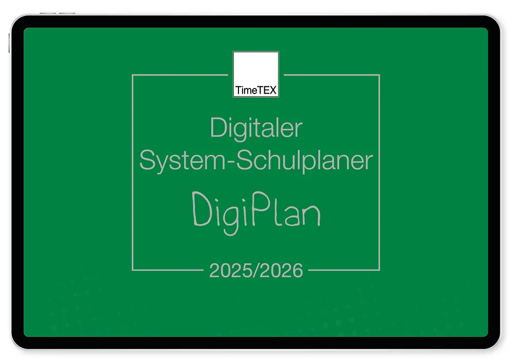 TimeTEX Digitaler System-Schulplaner DigiPlan, grün 2025/2026