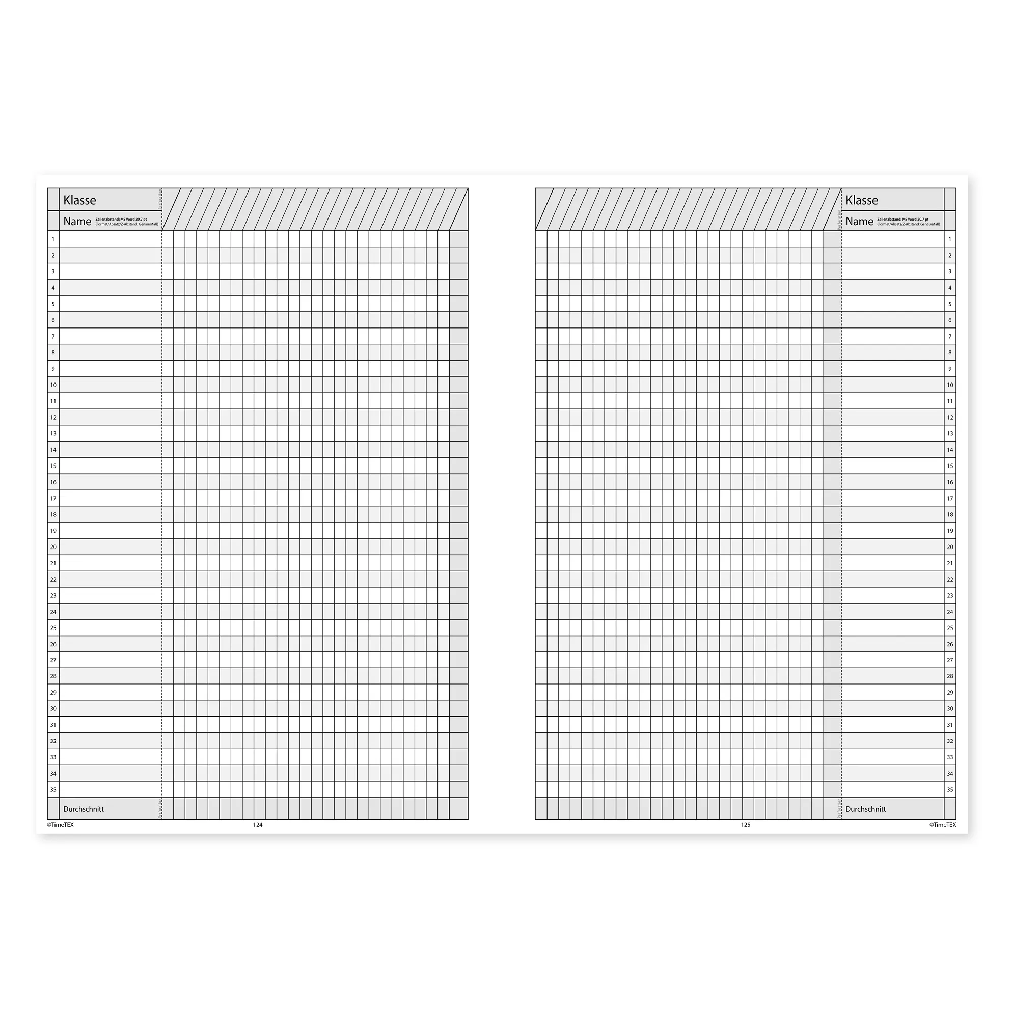 TimeTEX Trend-Schulplaner Hardcover A5-Plus, 2026/2027, lagune