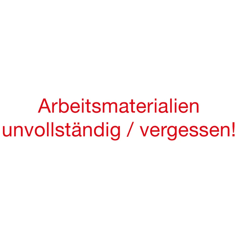 Trykpude stempel "Perpetuum", "Arbeitsmaterialien"