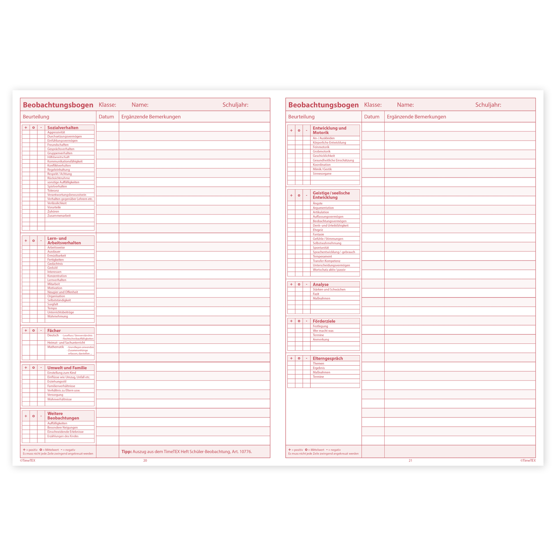 TimeTEX Referendar-Heft A4