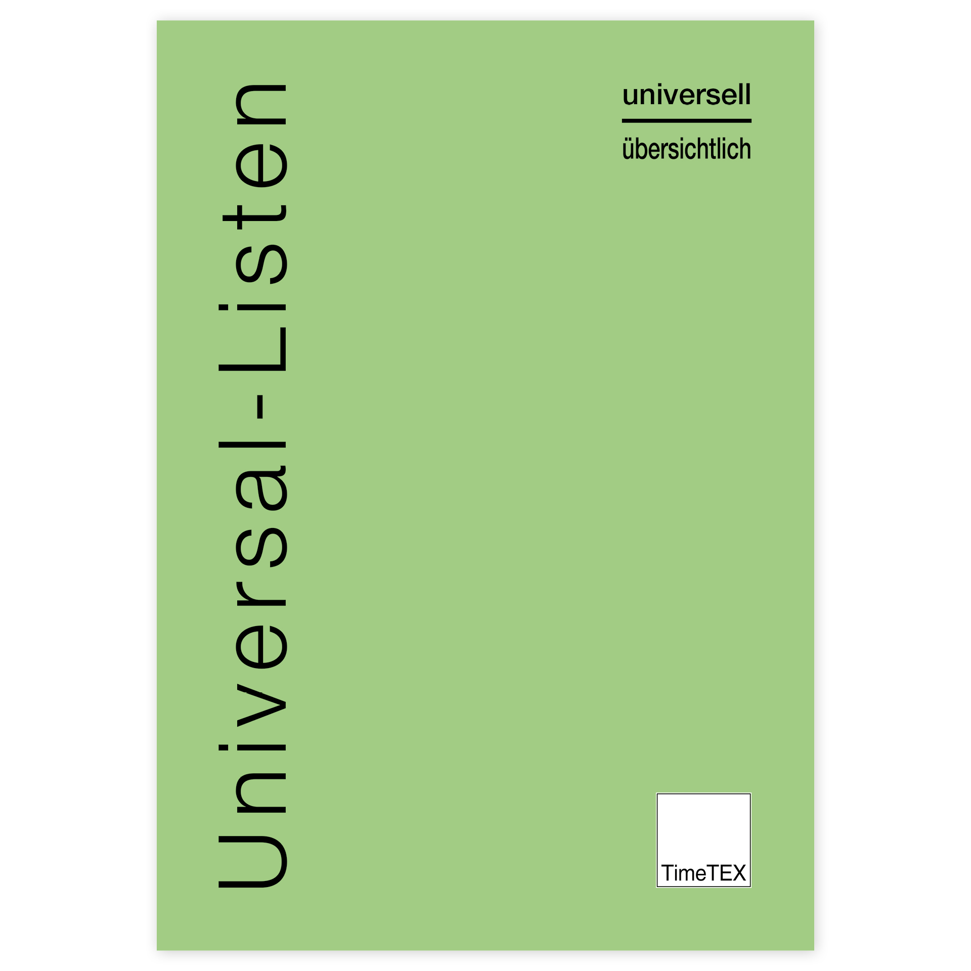 TimeTEX Heft Universal-Listen A4, 64 Seiten
