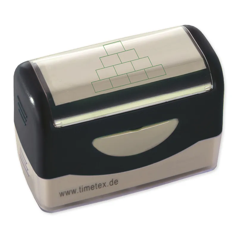 Siebdruck-Stempel "Perpetuum", "Rechen-Pyramide"