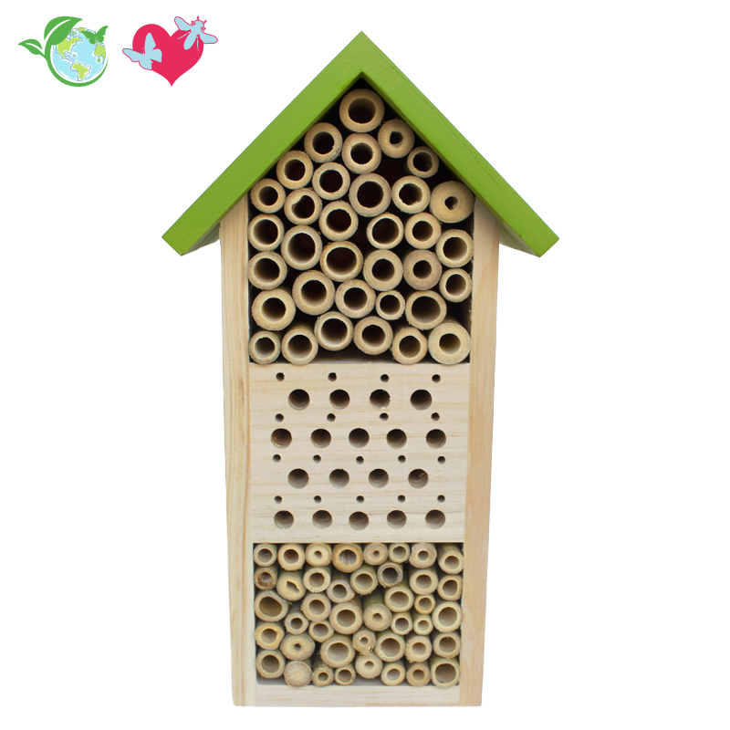 Wildbienen-Hotel, aus Holz