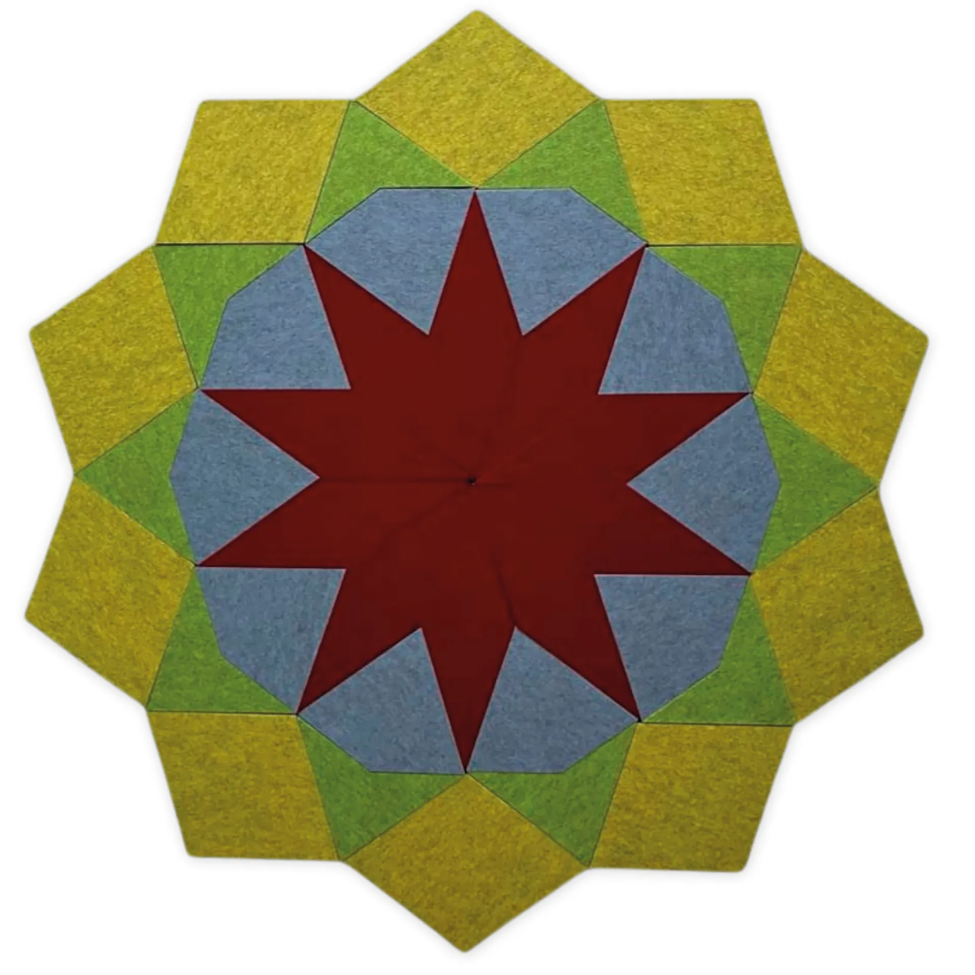 Schallabsorber AcousticArt "Sonne", 123x129 cm, 40-tlg.