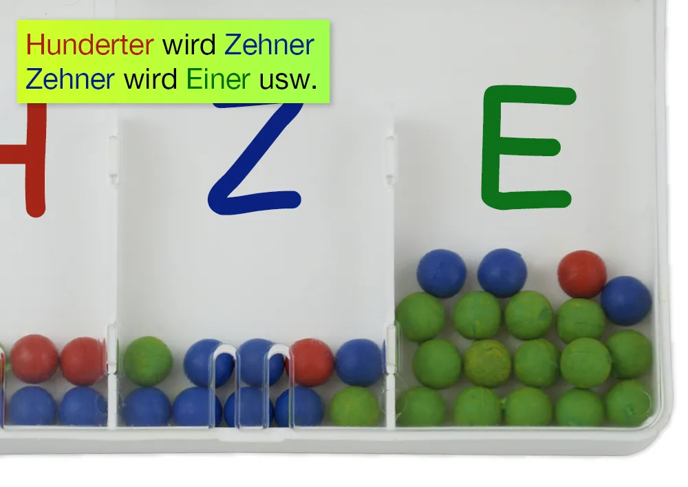 Flüster-Schüttelbox 3-tlg., mit 20 Perlen