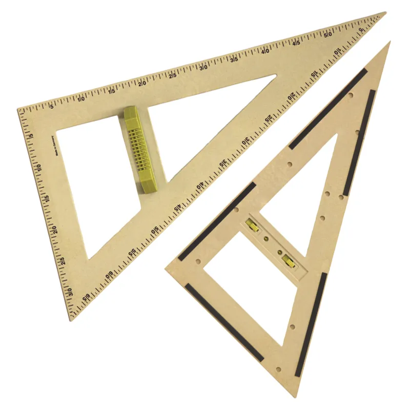 Trusă de geometrie pentru tablă școlară "Profi", 7 piese, magnetice, RE-Wood