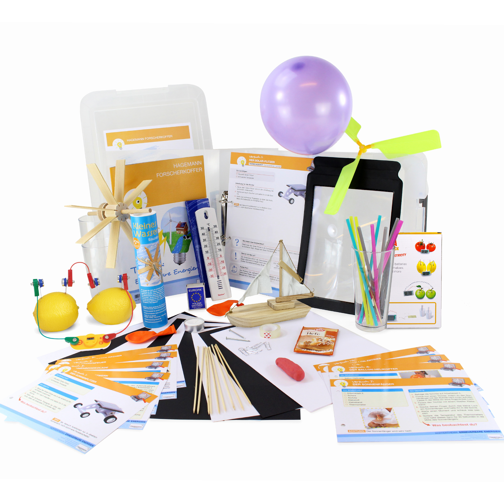 Forscherkoffer "Erneuerbare Energien", 83-tlg.