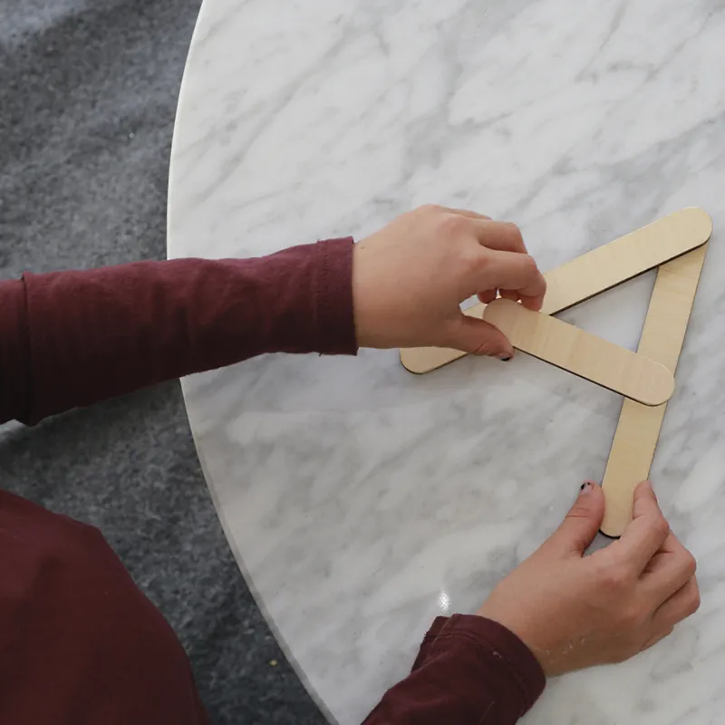 Set Holz-Buchstaben magnetisch, 60-tlg. in Box