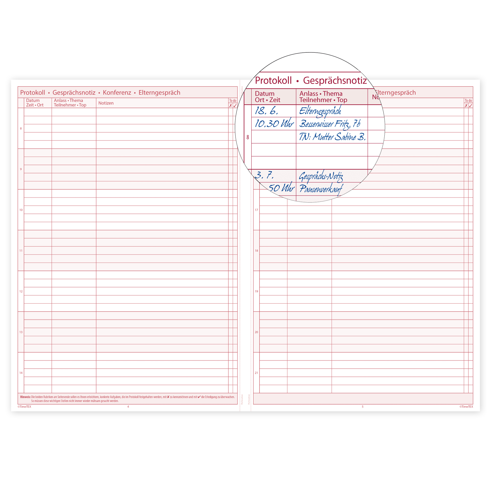 TimeTEX Heft Schul-Notizen A5