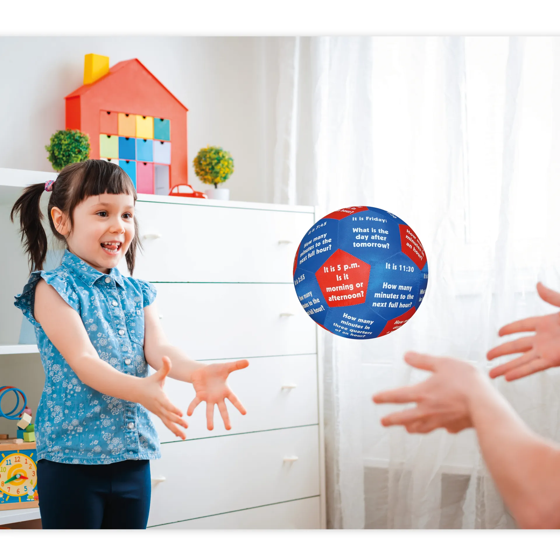 Lernspiel-Ball "Pello" - Zeit und Wochentage Englisch