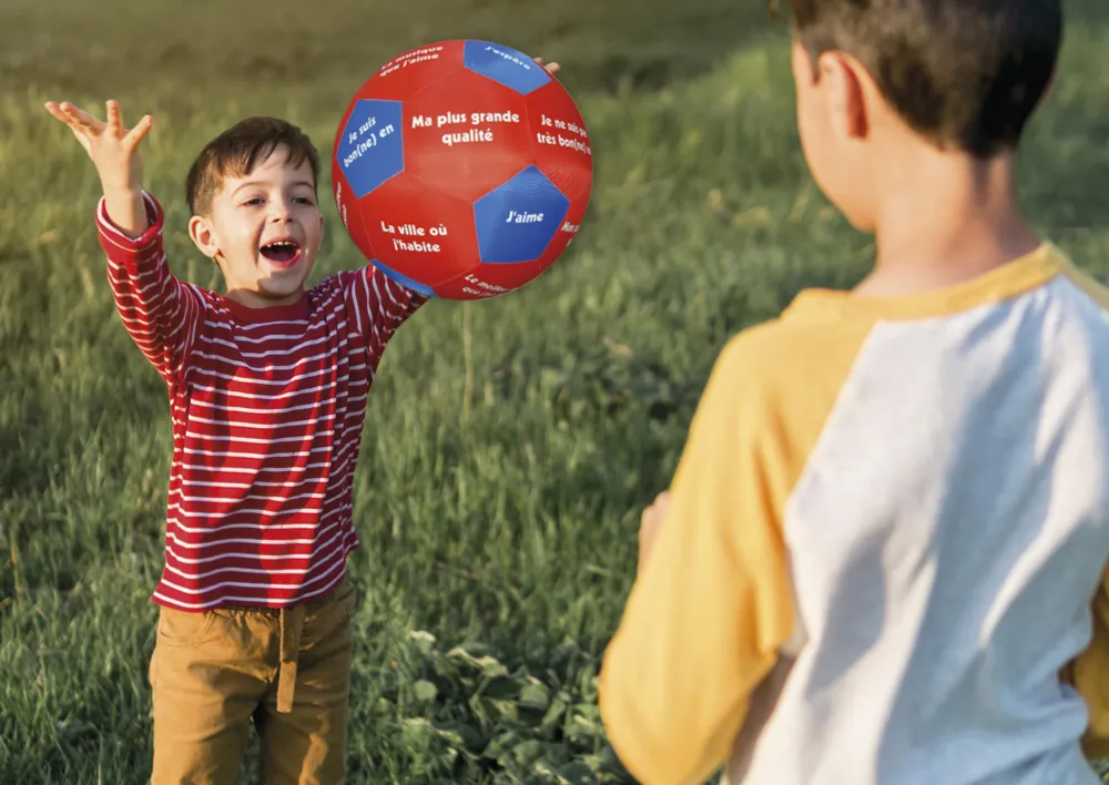 Lernspiel-Ball "Pello" - Kennenlernsätze Französisch