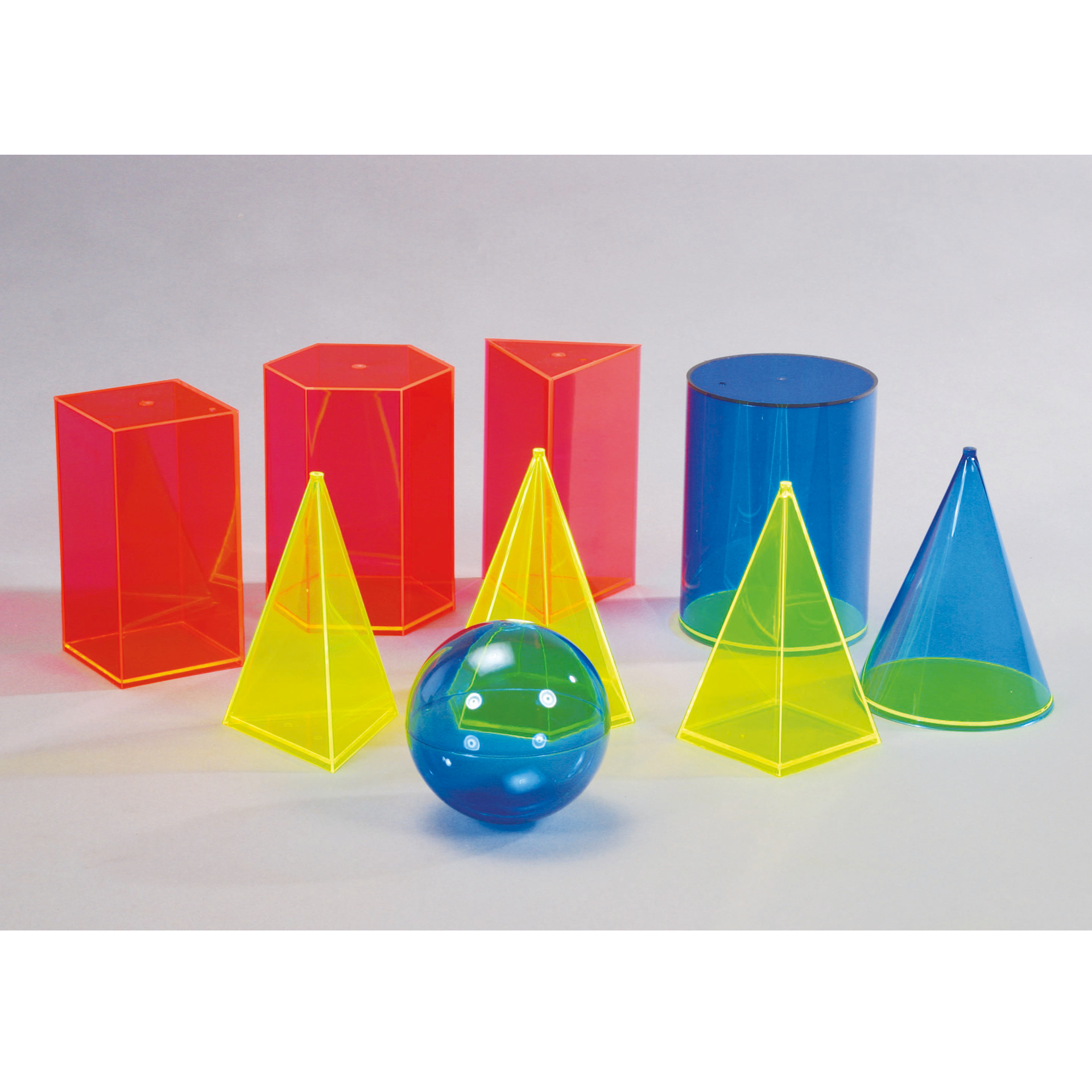 Hagemann Set Geometrie-Hohlkörper, farbig, 9-tlg.