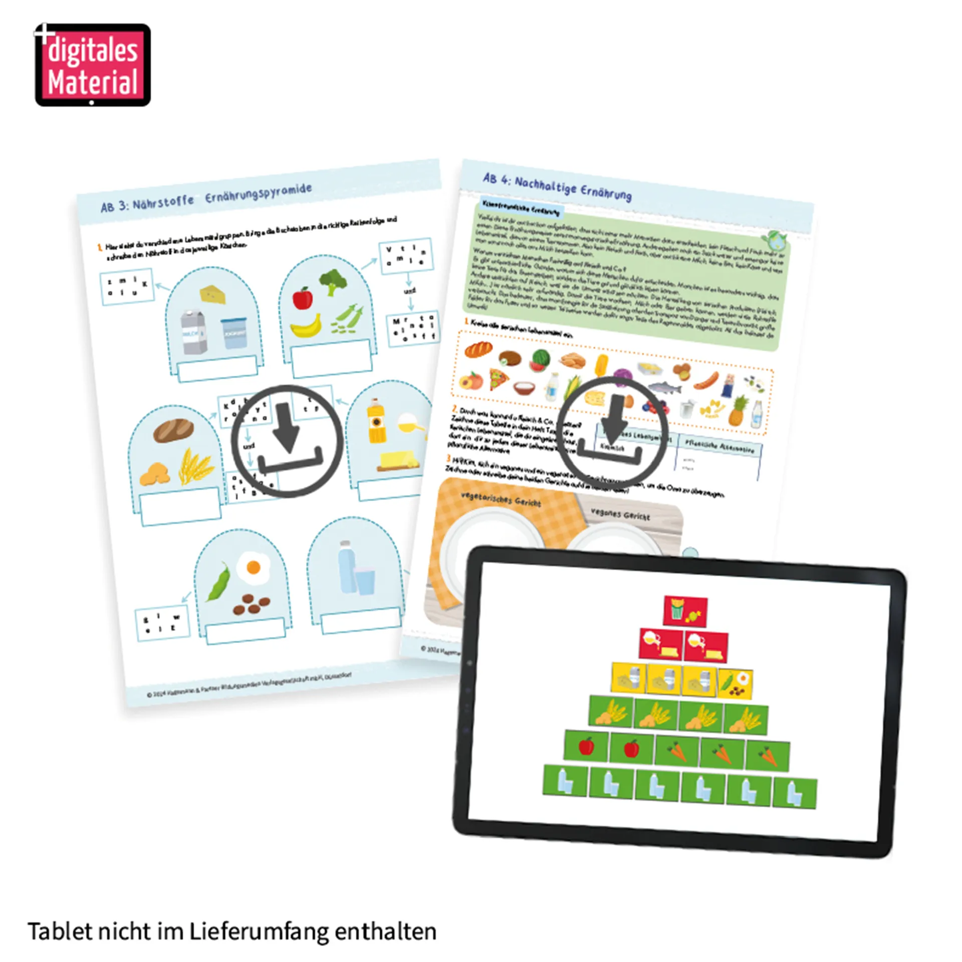 Klassenset "Gesunde Ernährung und Mahlzeiten", 404-tlg. Klassenset "Gesunde Ernährung und Mahlzeiten", 404-tlg.
