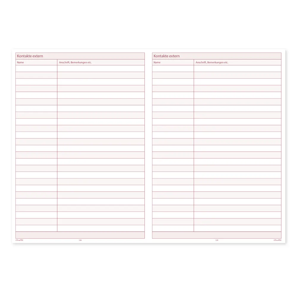 TimeTEX Sozial-Pädagogen-Schulplaner A5-Plus 2026/2027