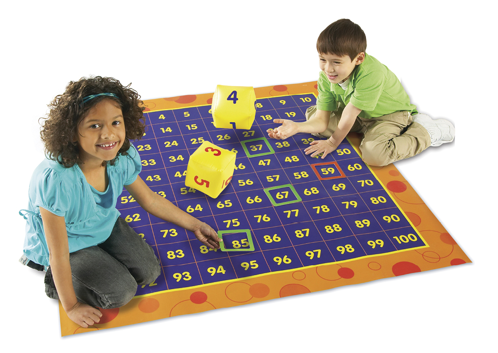 Hunderter-Spielmatte aus Vinyl, 120 x 120 cm