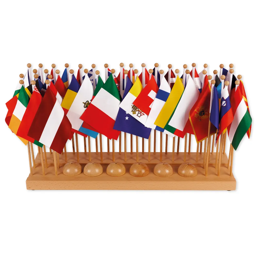 TimeTEX Flaggenständer Europa "Montessori Premium"