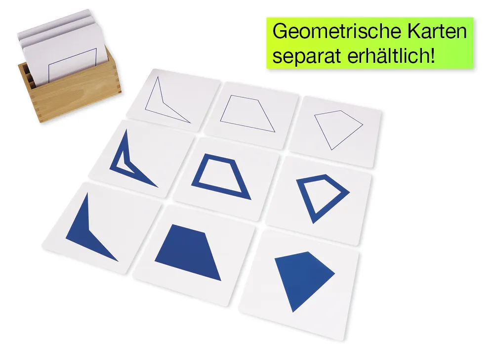 TimeTEX kistje voor geometrische kaartenset "Montessori Premium"