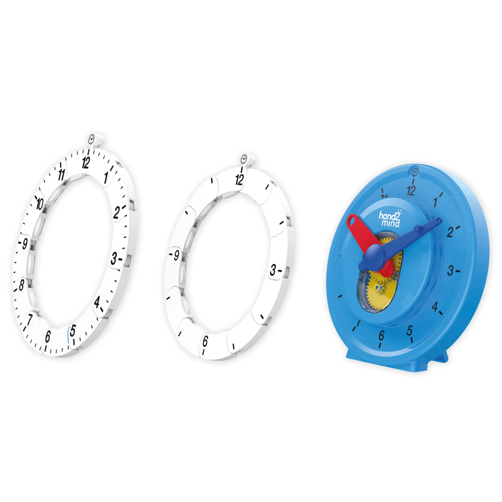 Leerlingklok met getallenlijn, 11 cm  ø