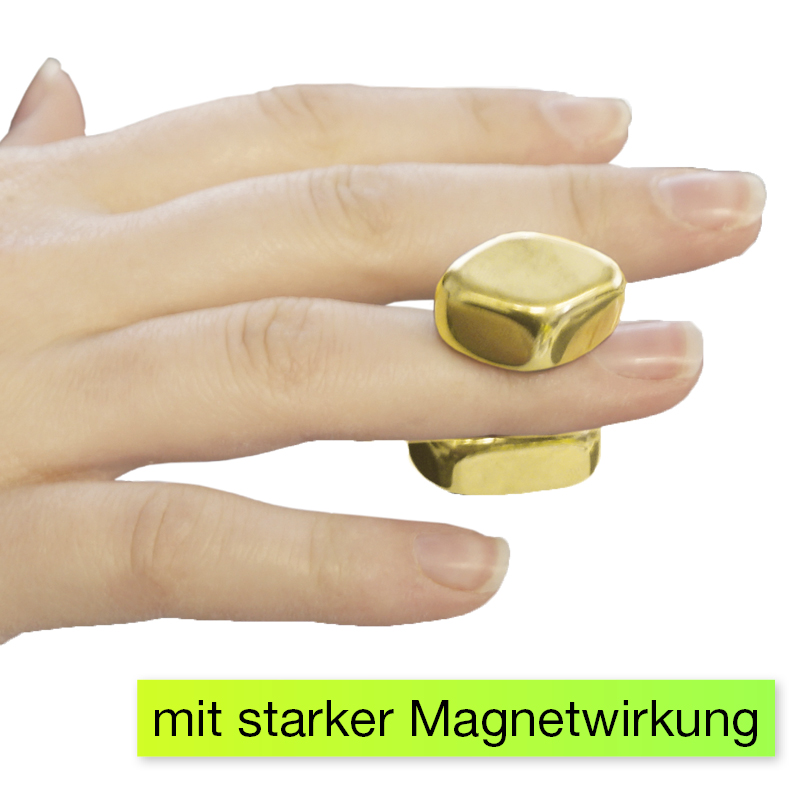 Magnetyczne złote bryłki, ok. 20szt.