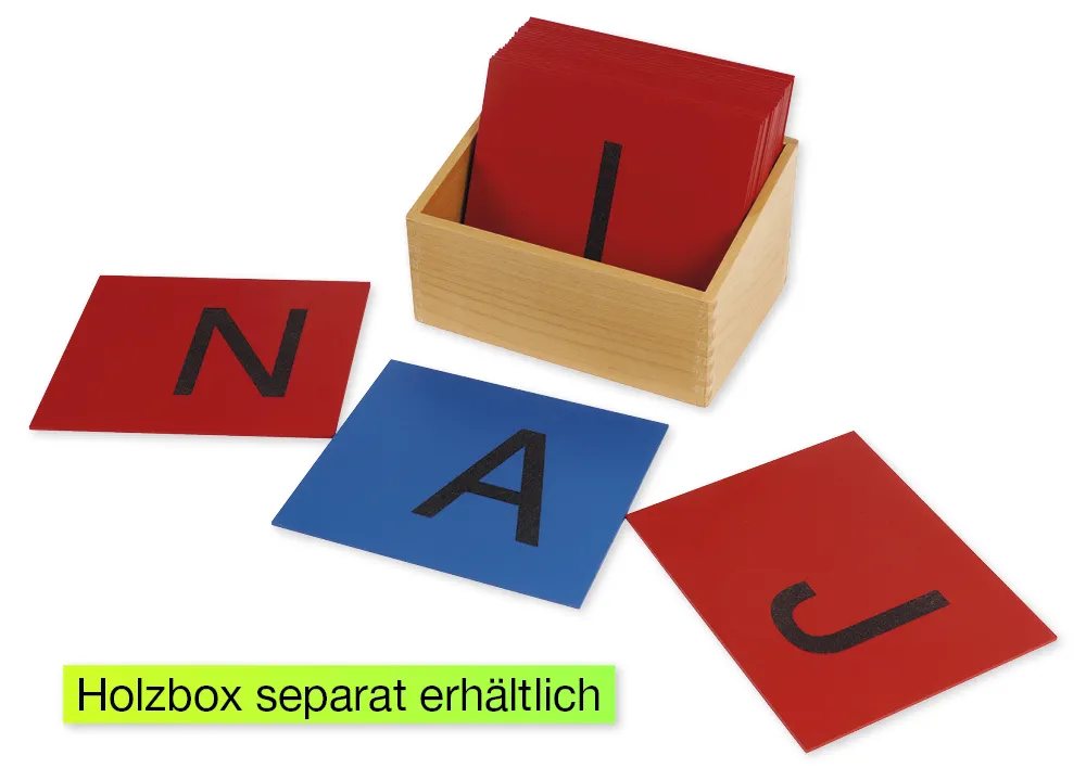 TimeTEX Sandpapier Großbuchstaben "Montessori Premium"