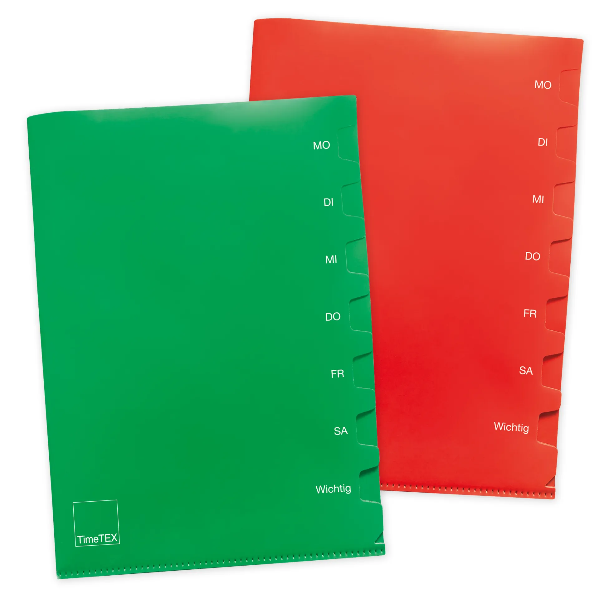 Wochentags-Mappe A4-Plus, 2 Stück, 7 Unterteilungen
