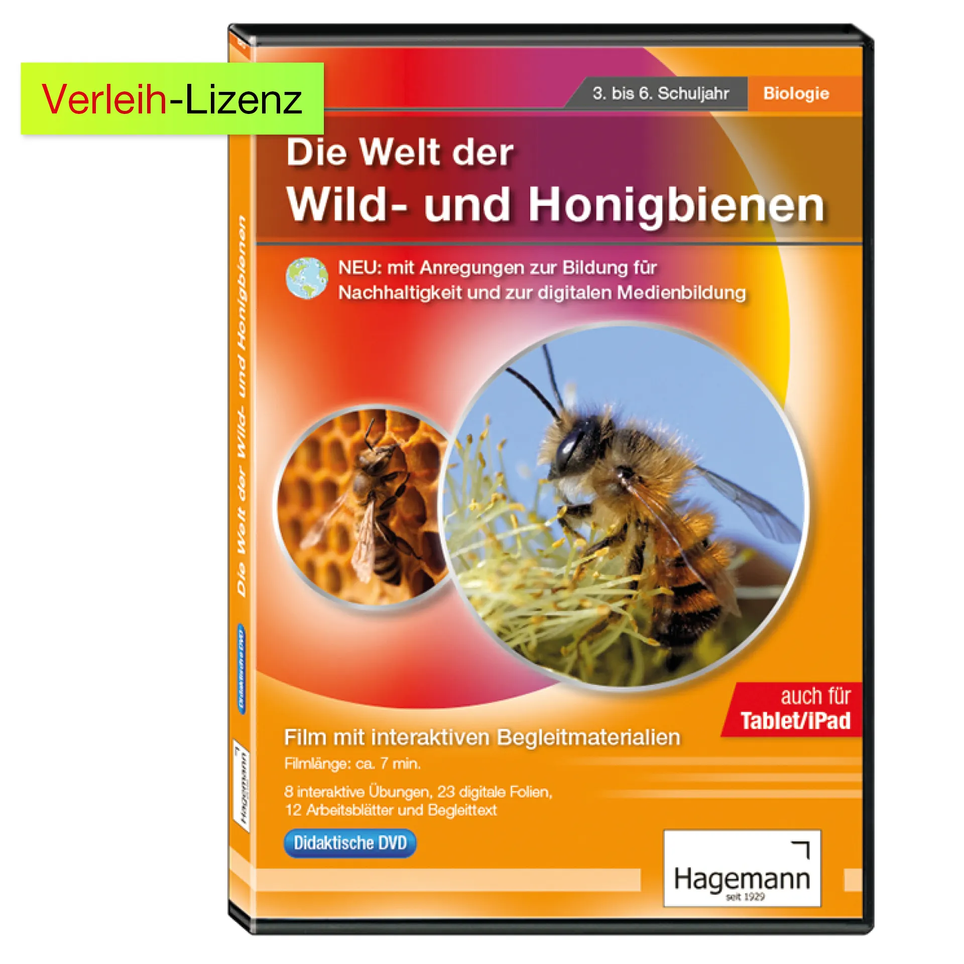 Didaktische DVD "Die Welt der Wild- und Honigbienen", tabletfähig