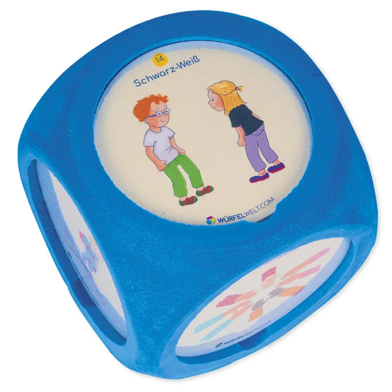 Flüster-Würfel XXL mit individuellen Seiten, 16 cm