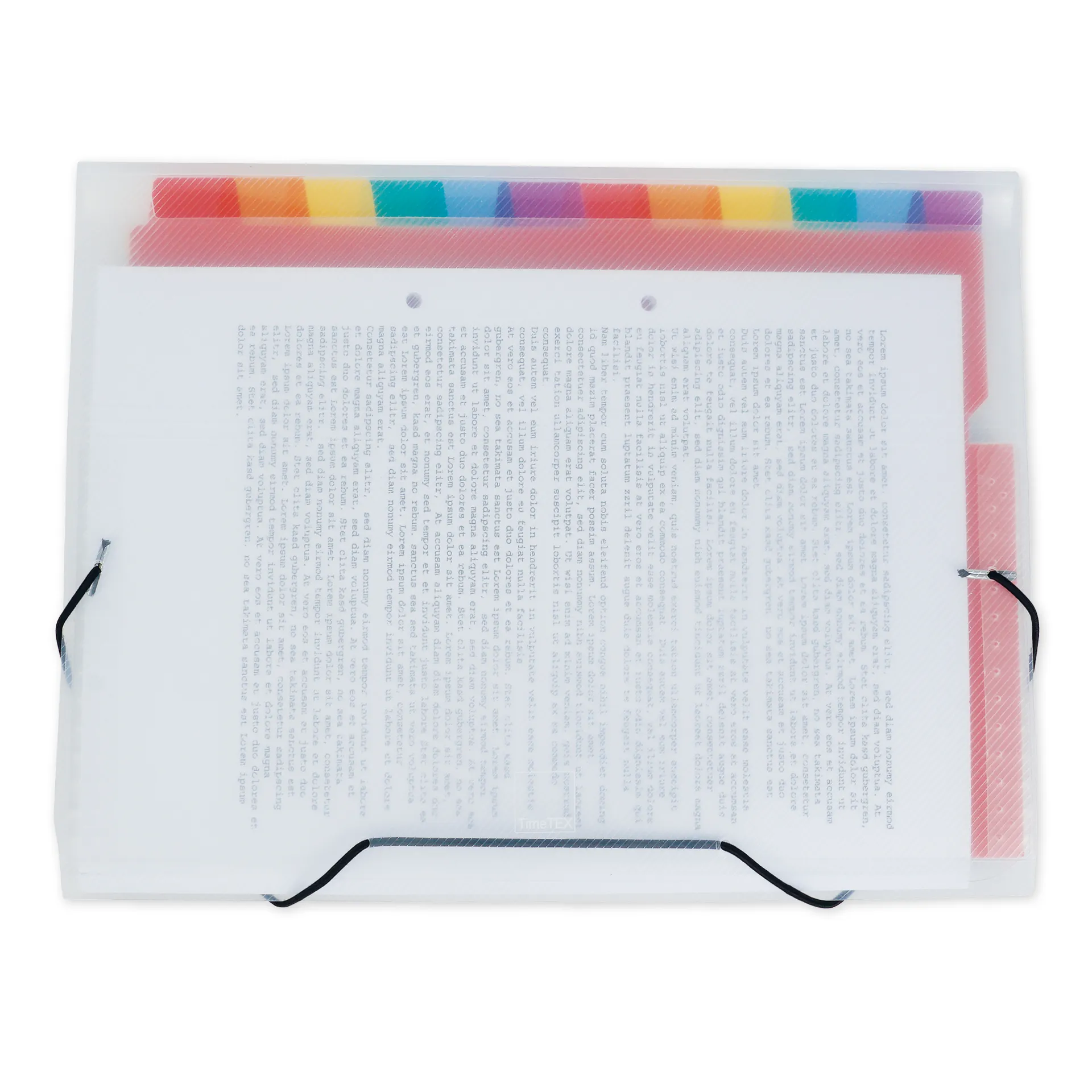 TimeTEX Fächermappe A4-Plus, transparent farbig TimeTEX Fächermappe A4-Plus, transparent farbig