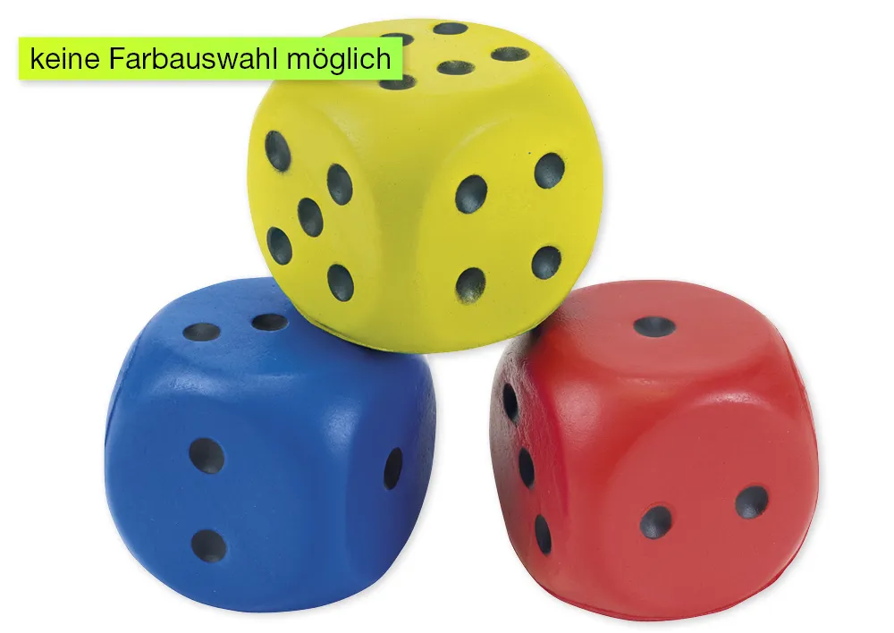 Skumkub, 6 cm, färg. svart.