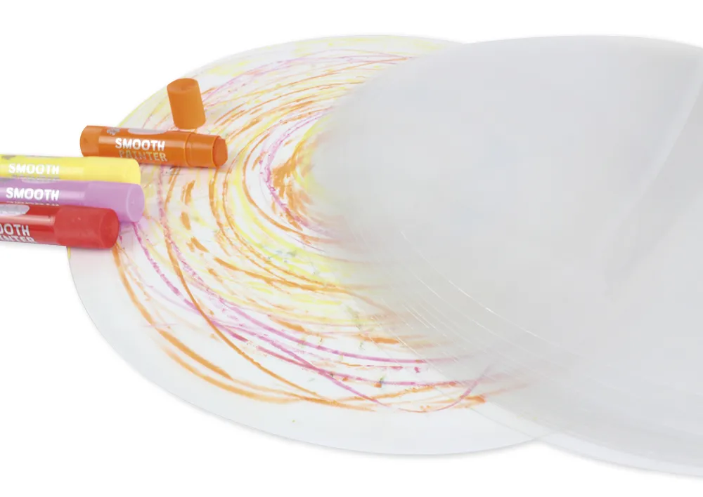Transparente Folie für Farbschleuder, 50 Stück