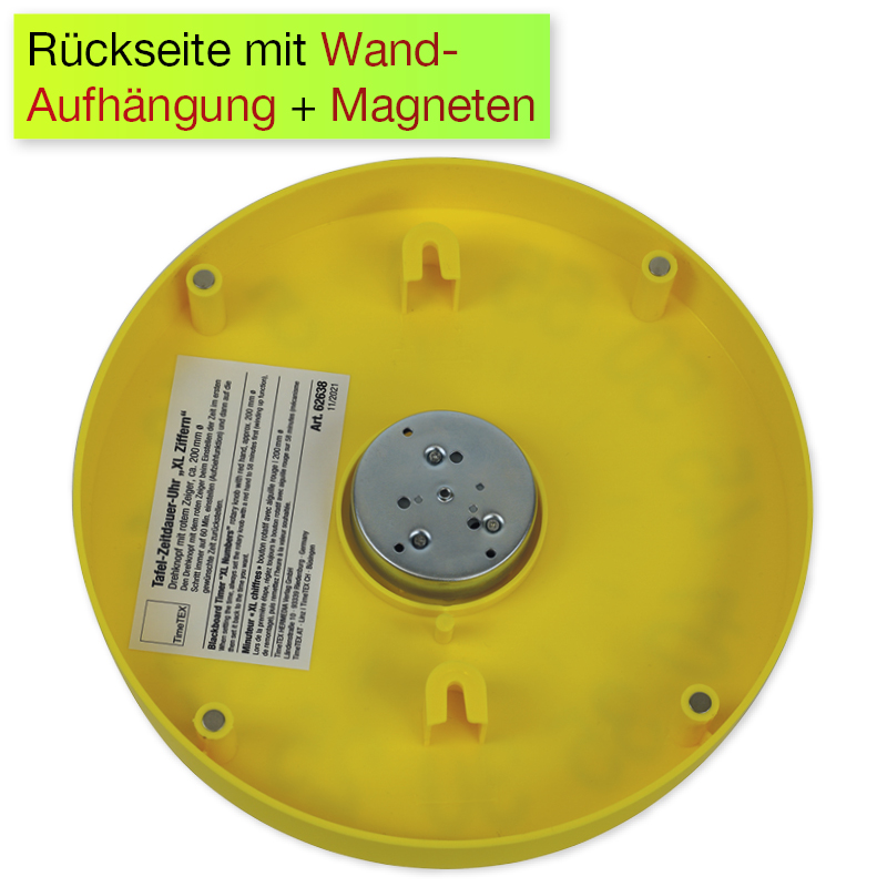Tafel-Zeitdauer-Uhr "XL-Ziffern", magnetisch