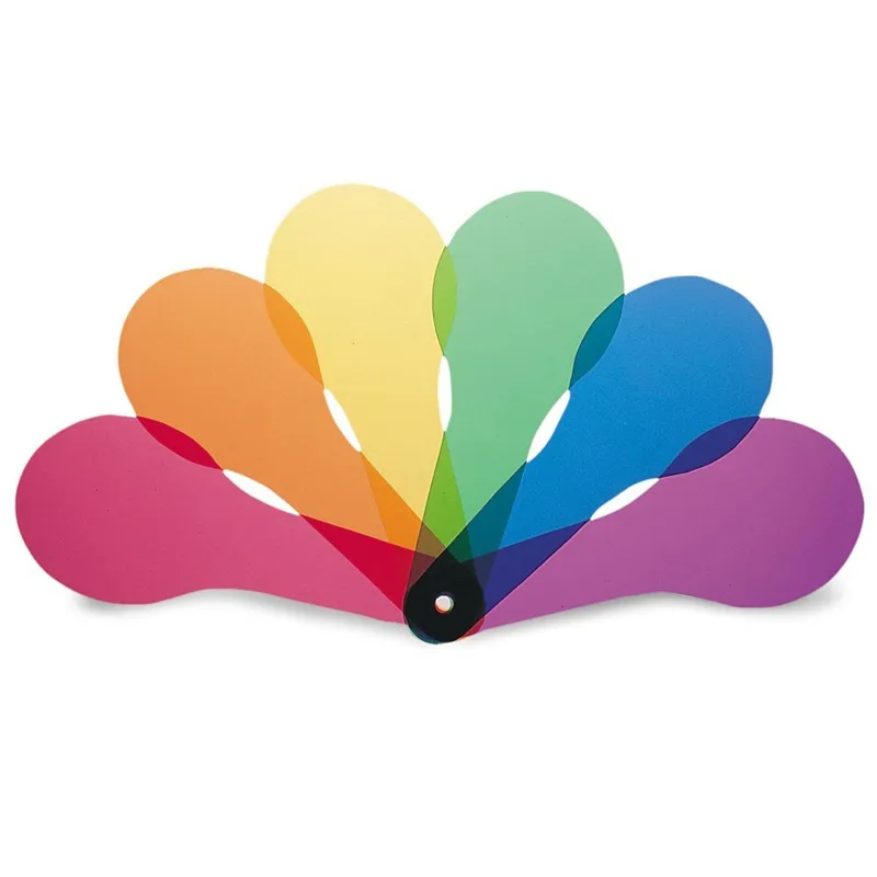 Farbmisch-Scheiben mit Griff, 18-tlg.