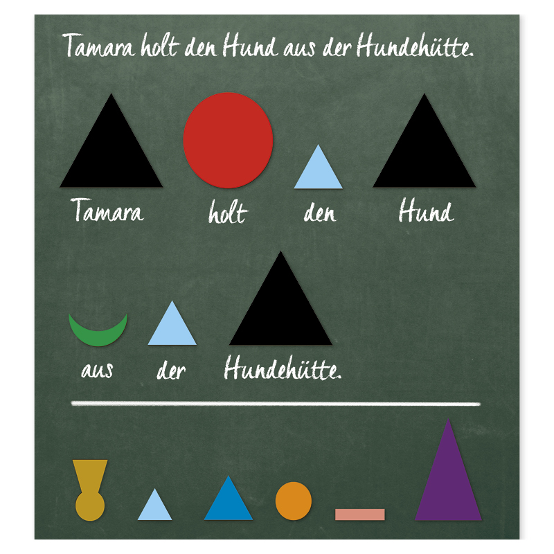 Ord arte symboler, magnetiske, 60 stk. "Montessori Premium"
