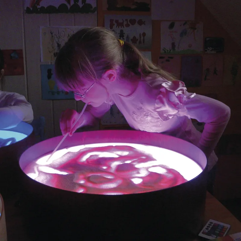 Leuchtkübel "Regenbogen", ca. 47 cm ø