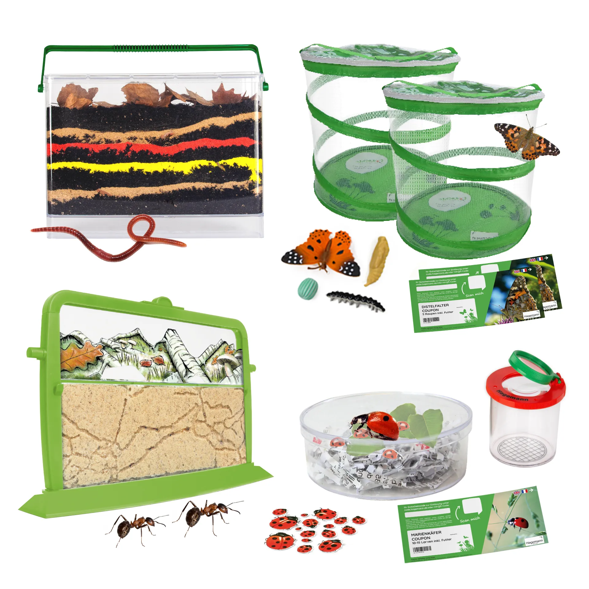 Klassen-Projektset "Tiere züchten + beobachten", 40-tlg.