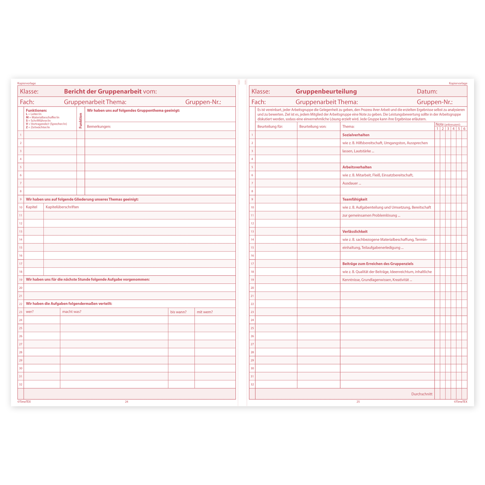 TimeTEX Referendar-Heft A4