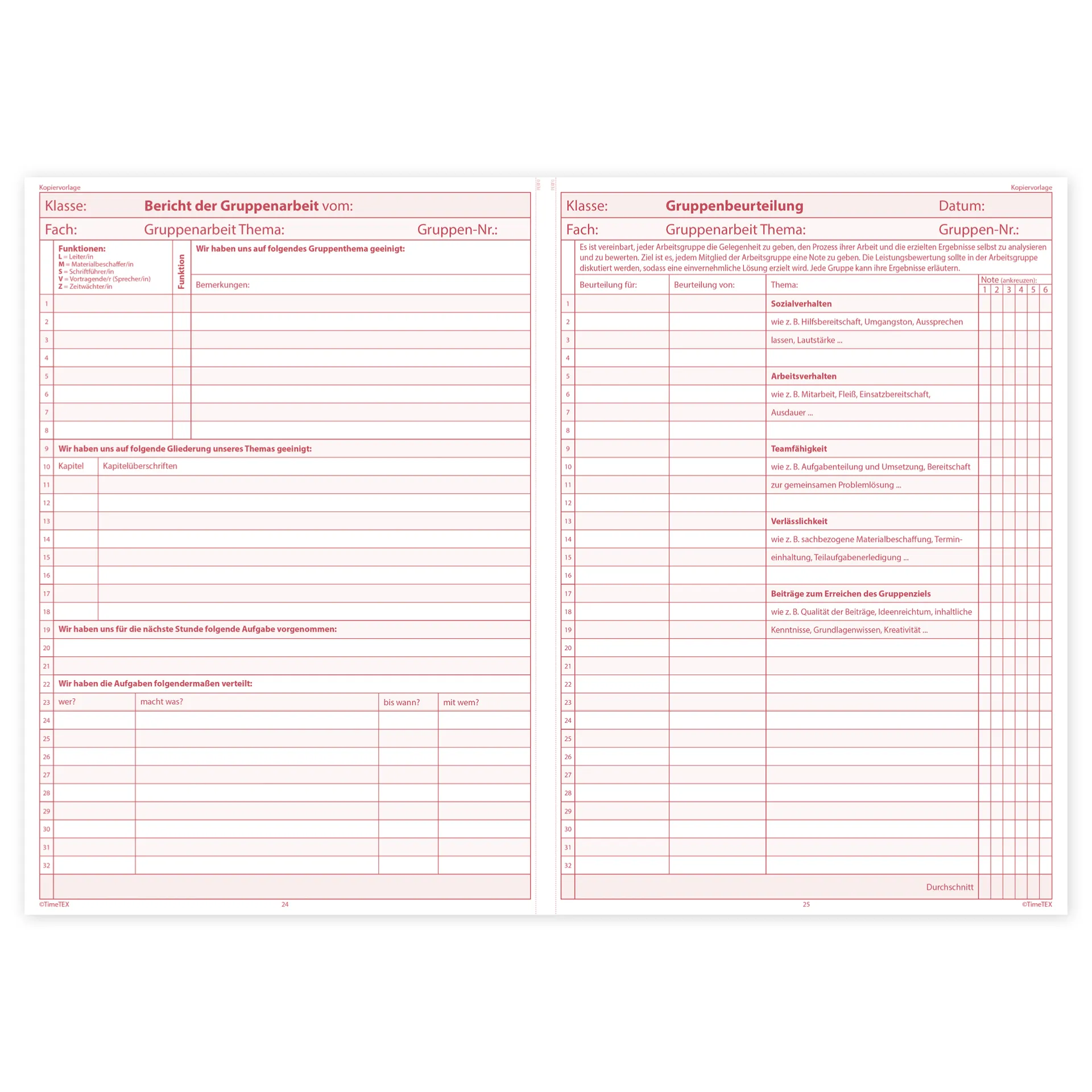 TimeTEX Referendar-Heft A4