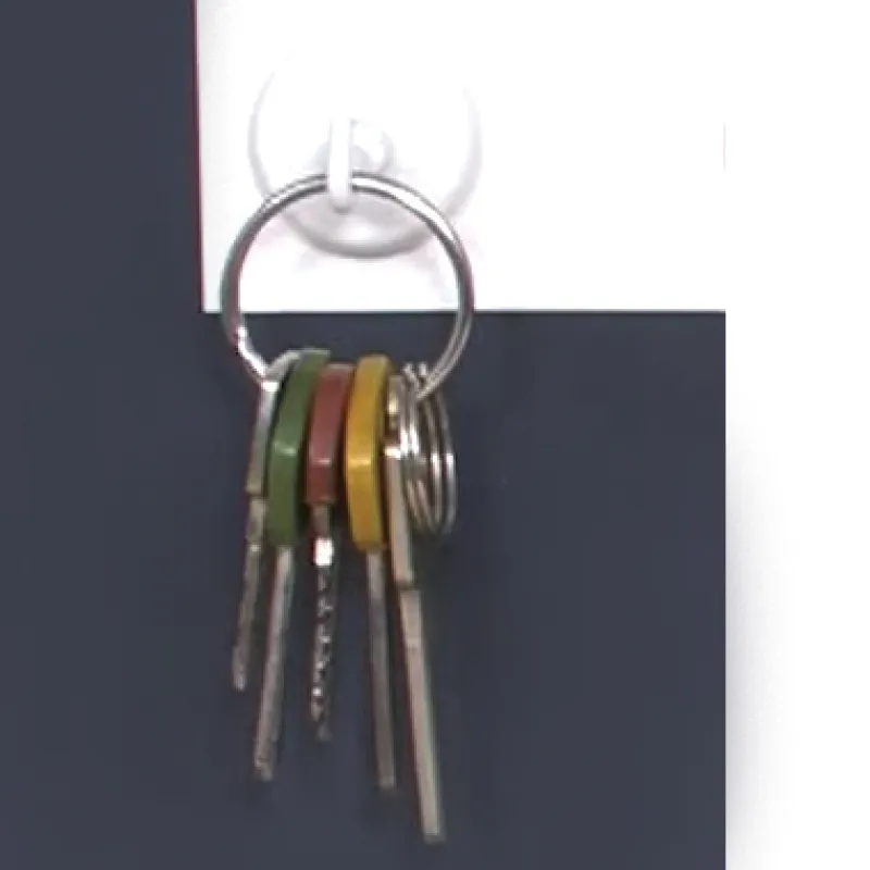 Magnetkroksats, 32 mm diameter, vit, 5 st.