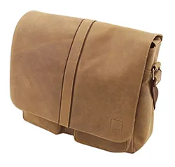 TimeTEX Umhängetasche "Perfecta Basic", caramel, Sattelleder II./SO