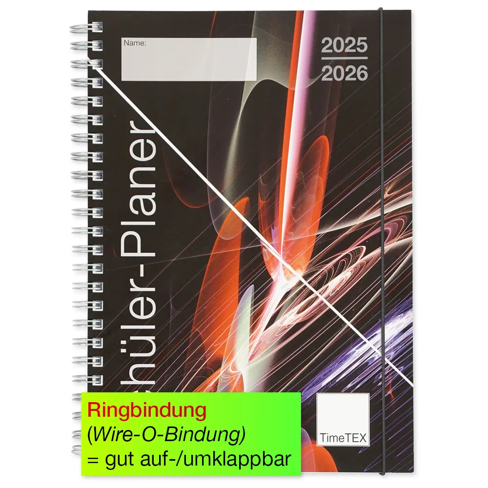 TimeTEX Schüler-Planer Sekundarstufe A5, Standard 2025/2026