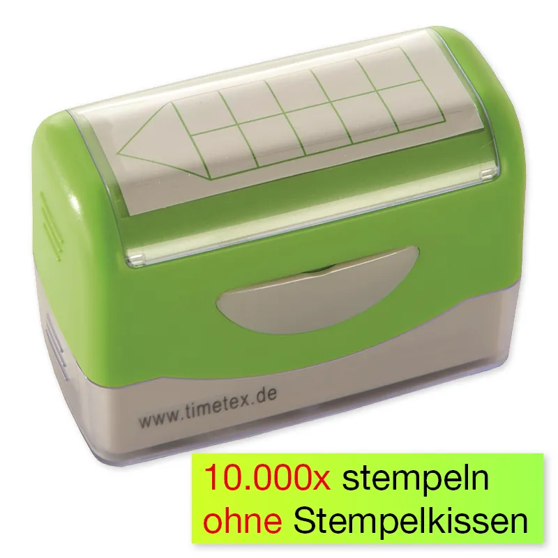 Siebdruck-Stempel "Perpetuum", "Rechen-Haus"