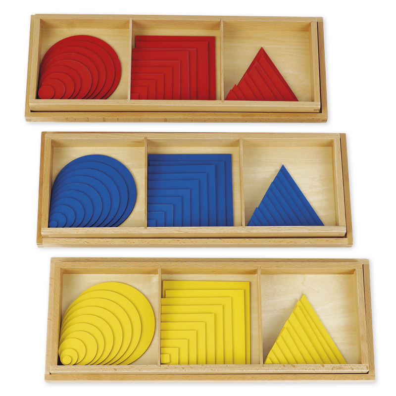 TimeTEX cirklar, trianglar och fyrkanter "Montessori Premium"