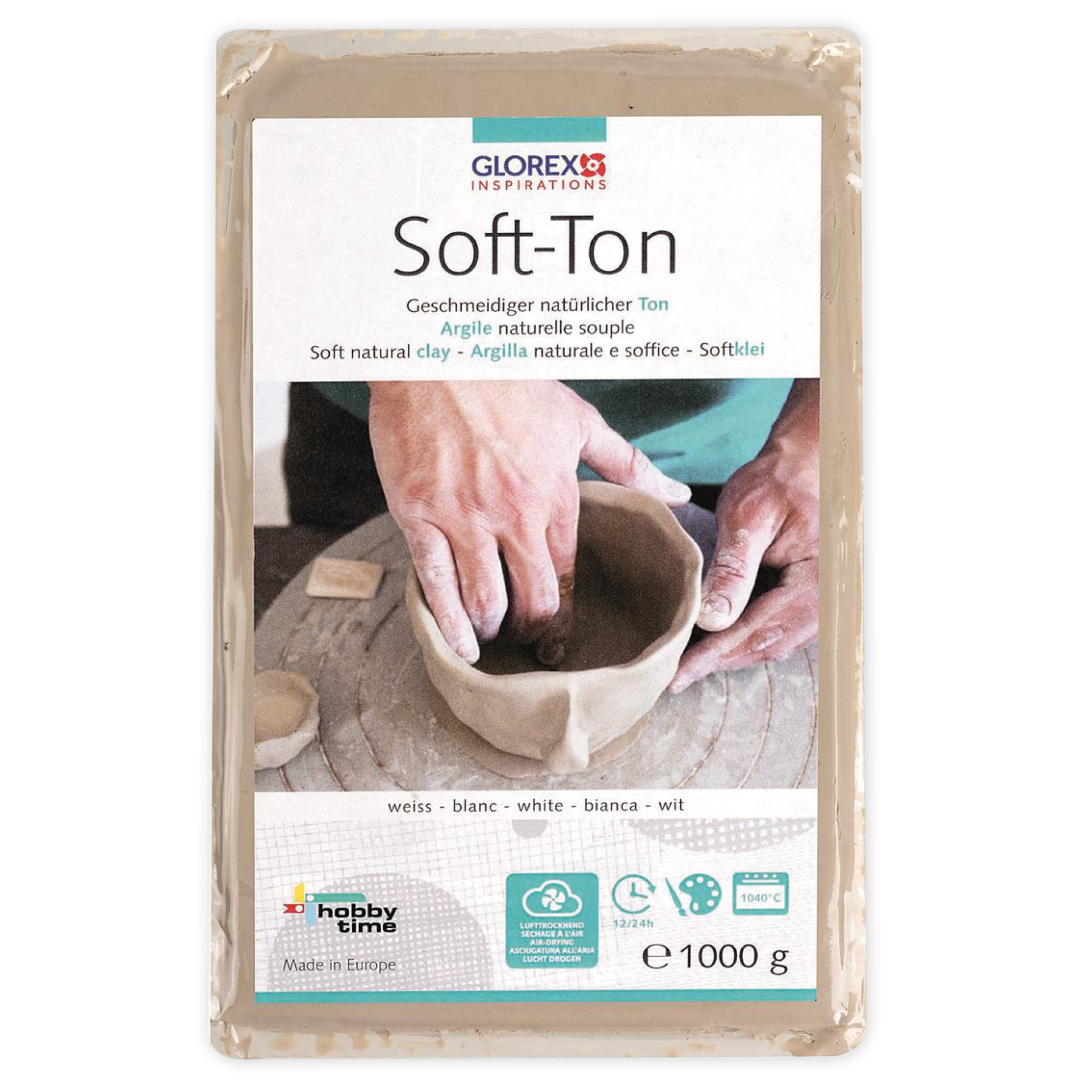 Soft-Ton, lufthärtend/brennbar, 1.000 g