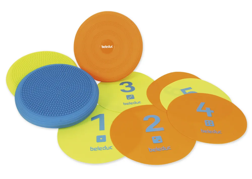 Stepping Stones mit Zahlen 1 bis 6, 12-tlg.