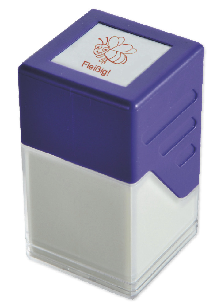 Trykpude stempel "Perpetuum", Bi "Fleißig!"