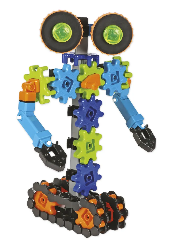 Zahnrad-Spiel "Roboter in Bewegung", Baukasten, 116-tlg.