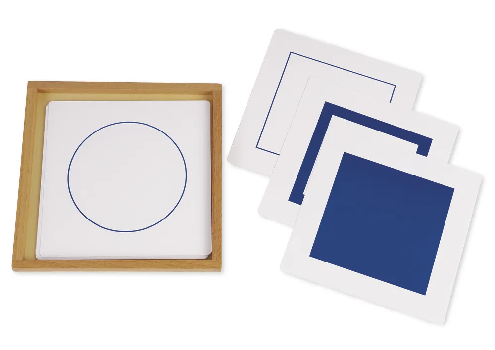 TimeTEX kaartenset voor het geometrisch raam, eerste aanbieding "Montessori Premium"