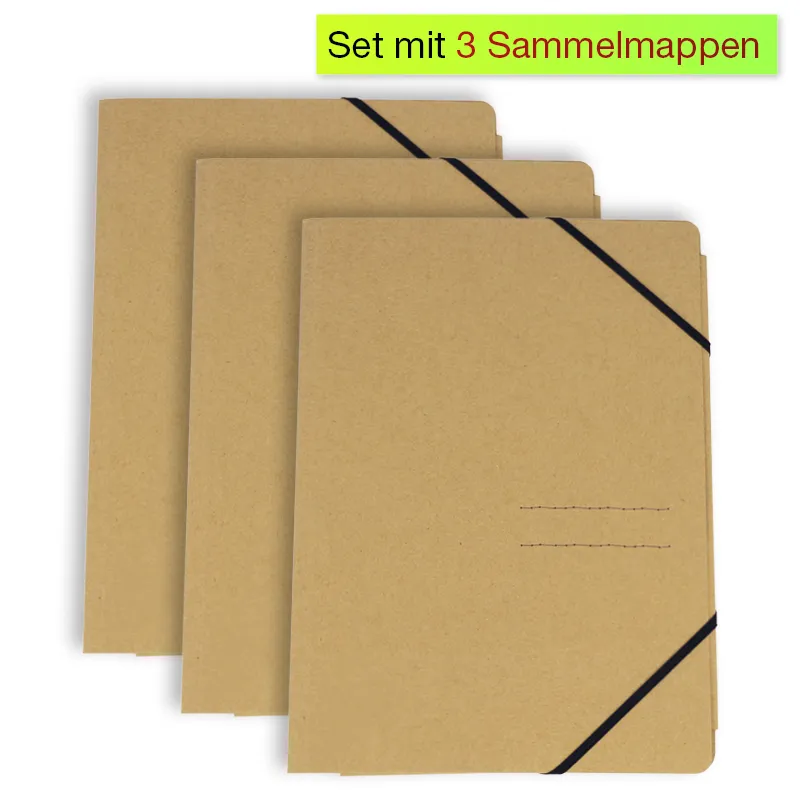 Set de 3 pochettes A4 « Natura »