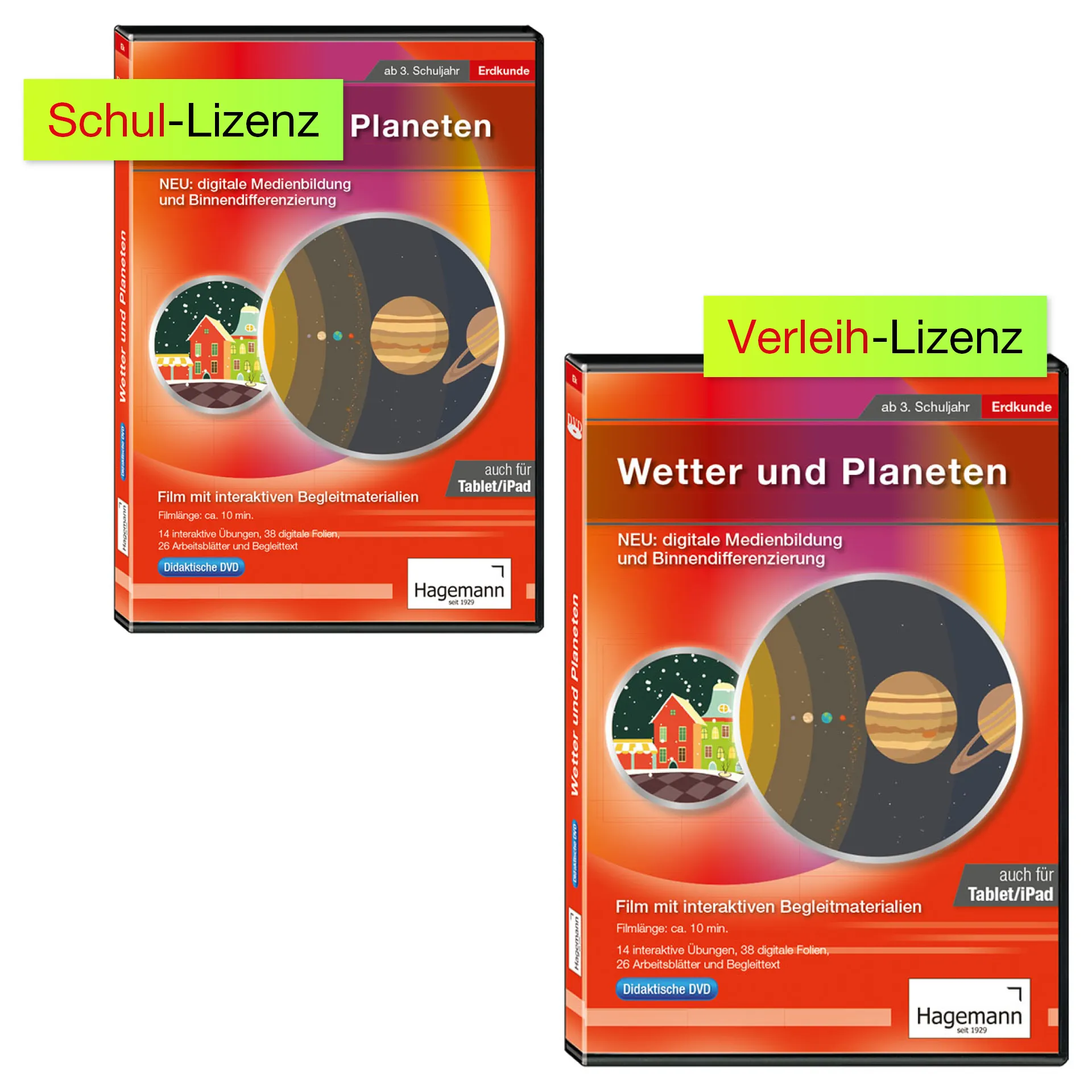 Didaktische DVD "Wetter und Planeten", tabletfähig
